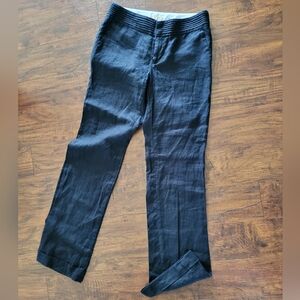 Banana Republic Navy Linen Dress Pants